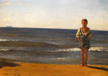 Bodinier garçon plage